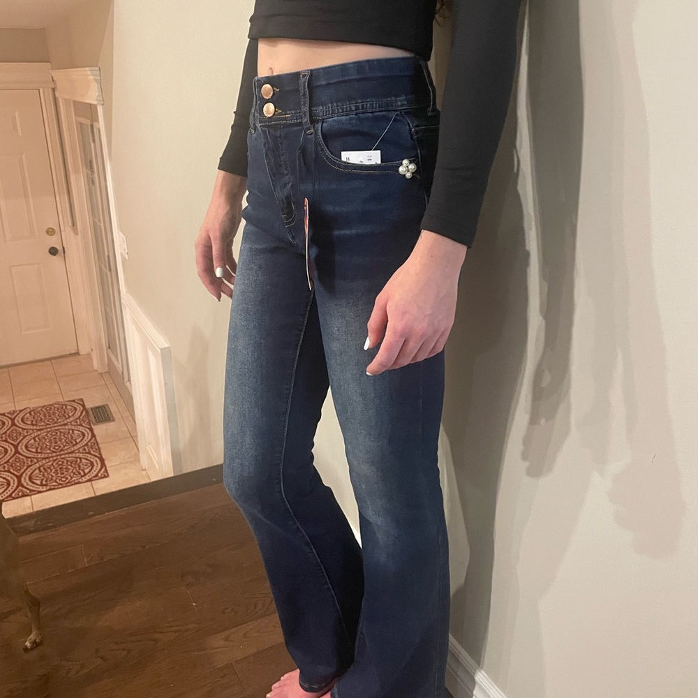 NWT SLIM BOOTCUT DARK DENIM JEANS
